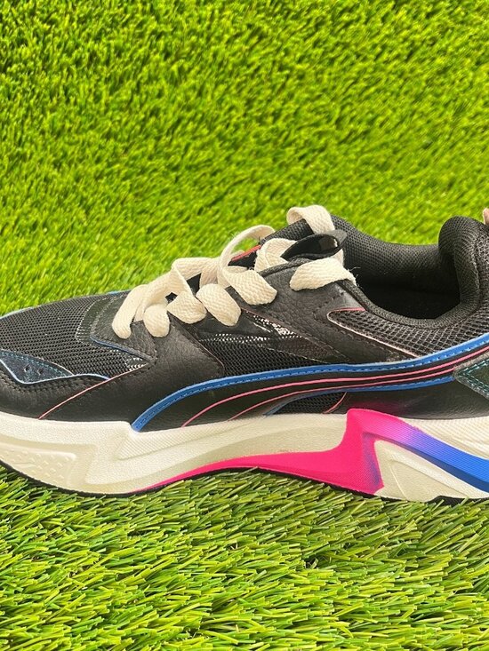 Puma RS Pulsoid Cosmic Boys Size 6Y Black Pink Blue Casual Shoes Sneakers - Picture 2 of 10